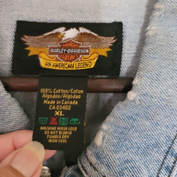 Harley Davidson Jean Jacket - Picture 3 of 8